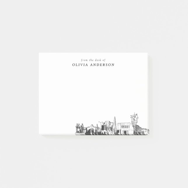 From the Desk of Mesa Skyline Personalized Post-it Notes (Front)