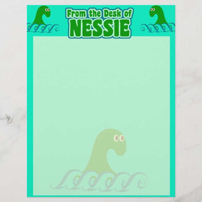 From the desk of Nessie! (Front)