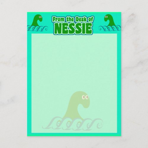 From the desk of Nessie Postcard