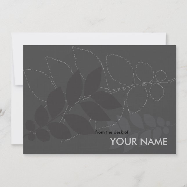 From the desk of notecards (Front)