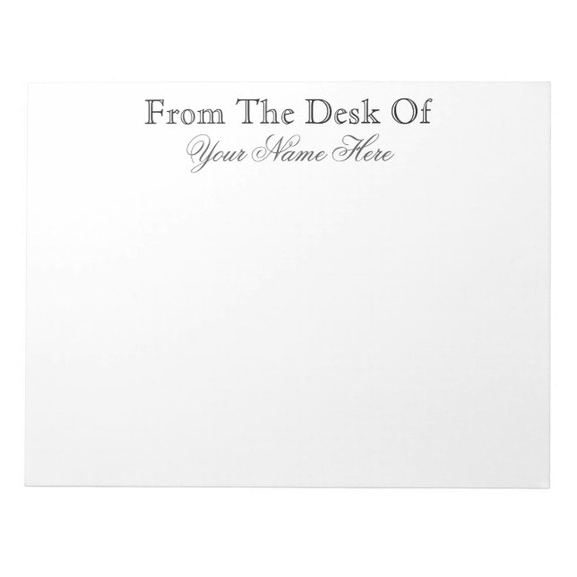 FROM THE DESK OF NOTEPAD (Front)