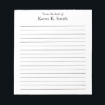 From the desk of notepad<br><div class="desc">Perfect for teachers, office workers, executives, business people. Clean, minimalist, professional, and useful.</div>