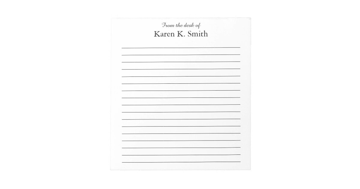 From the desk of notepad | Zazzle