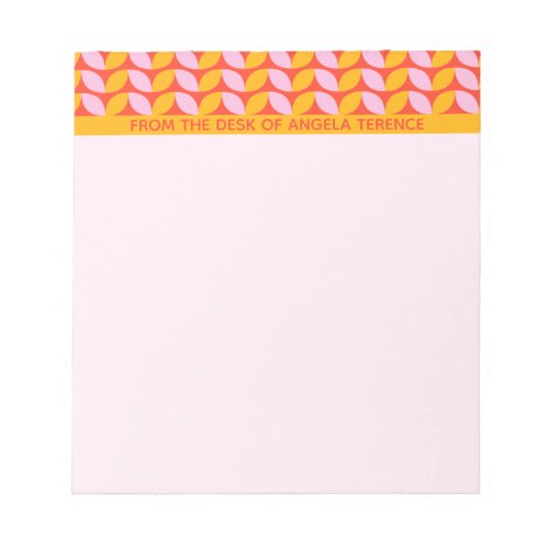 From the Desk Of Personalized Mod Pattern Notepad