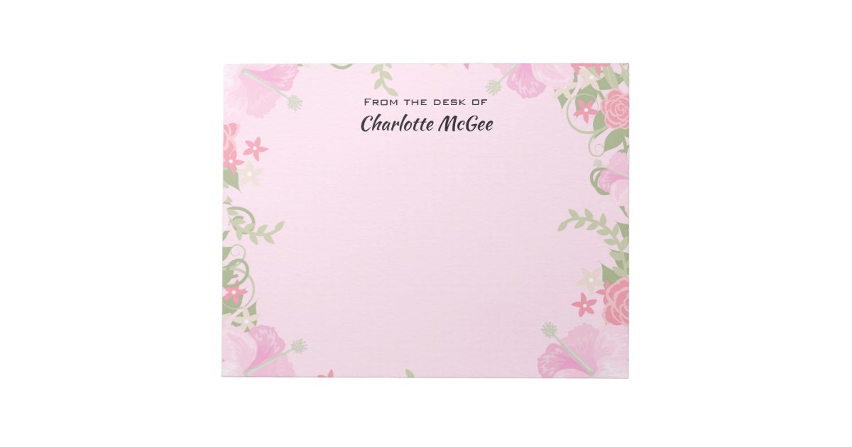 From the Desk of Personalized Name Notepad | Zazzle