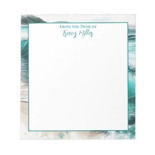 From the Desk of Personalized Ocean Waves Notepad