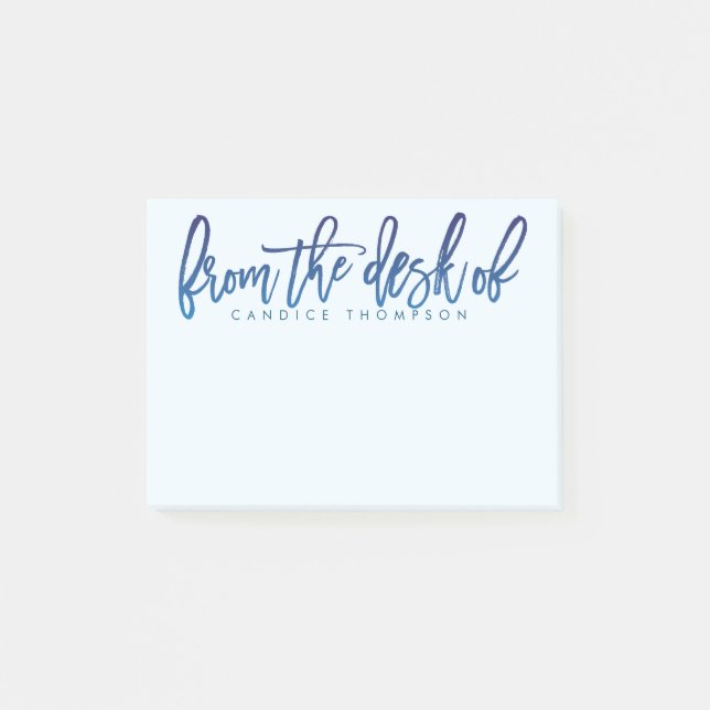 From The Desk Of Personalized Post-it Notes (Front)