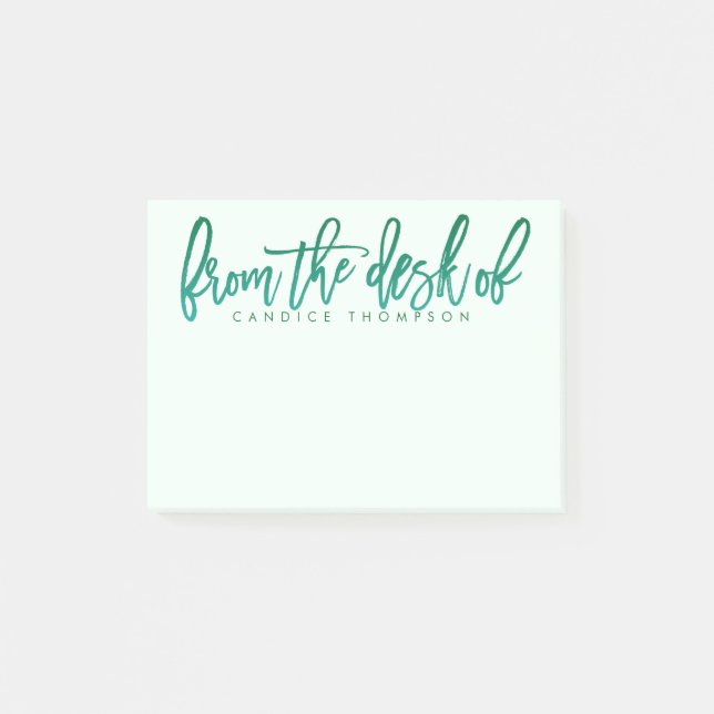 From The Desk Of Personalized Post-it Notes (Front)
