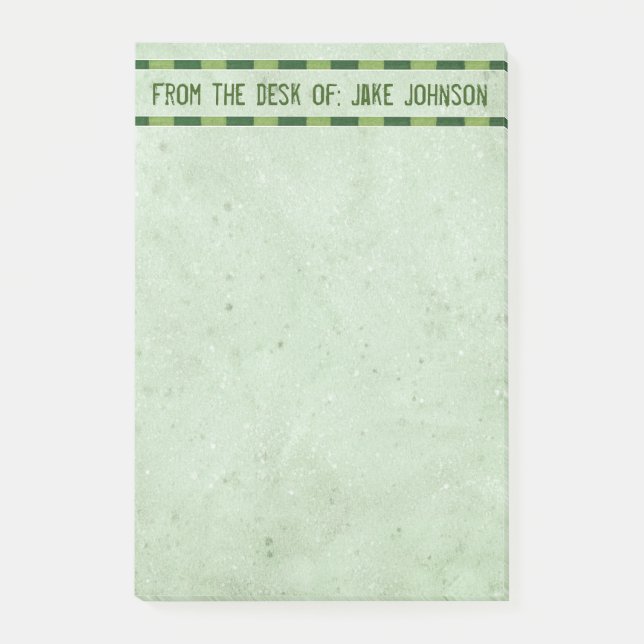 From the desk of: post-it notes (Front)