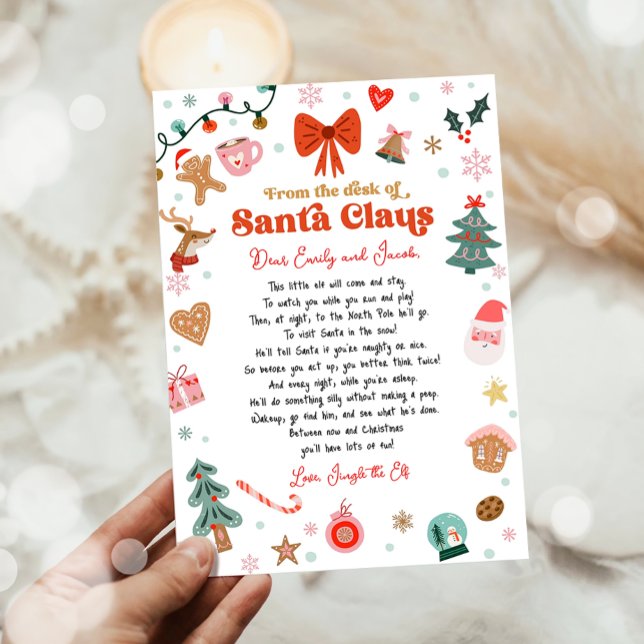 From the Desk of Santa Christmas Elf Letter Invitation (Creator Uploaded)