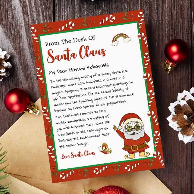 From the Desk of Santa Claus Christmas Letter Holiday Card (Creator Uploaded)