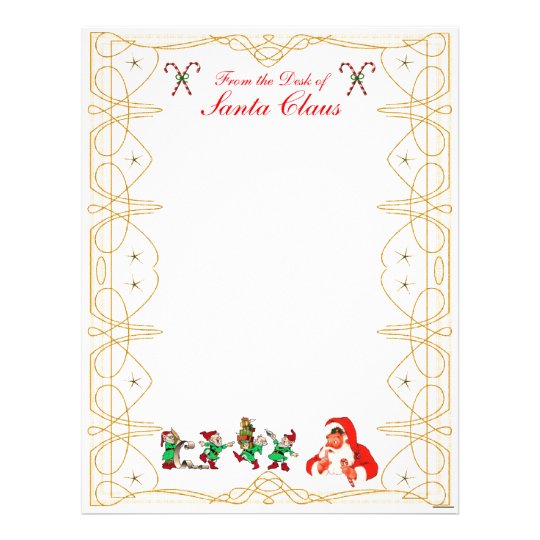 from the desk of santa claus letterhead