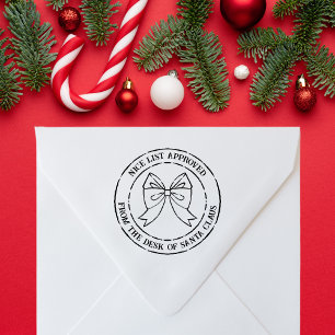 From the Desk of Santa Claus Nice List Approved Rubber Stamp