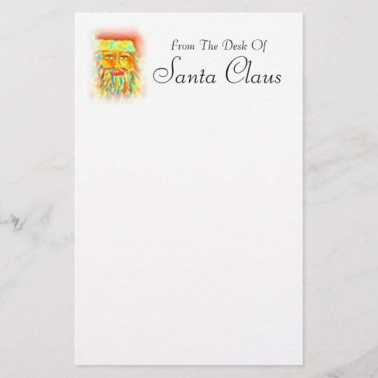 from-the-desk-of-santa-claus-stationery-zazzle