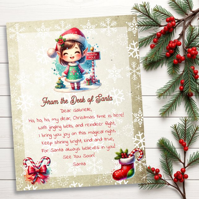 From the Desk of Santa for Kids | Anime Girl Elf (Creator Uploaded)