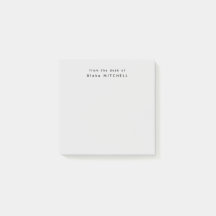 From The Desk of Simple Monogram Gray