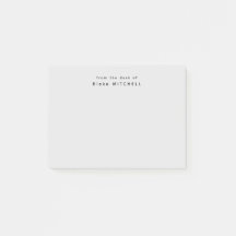 From The Desk of Simple Monogram Gray