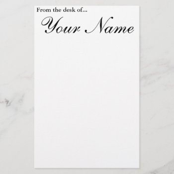 From The Desk Of... Stationery by NikkiMac at Zazzle