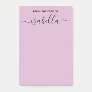 From the Desk of Your Name Elegant Typography Post-it Notes