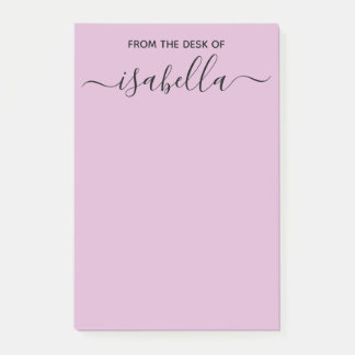From the Desk of Your Name Elegant Typography Post-it Notes