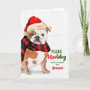 from the Dog Bulldog Fleas NaviDOG Holiday Card