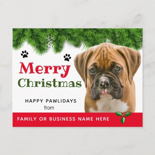 From the Dog Christmas_ Dog Holiday Postcard