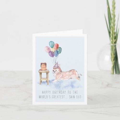 From the Dog  Cute Corgi Birthday Card