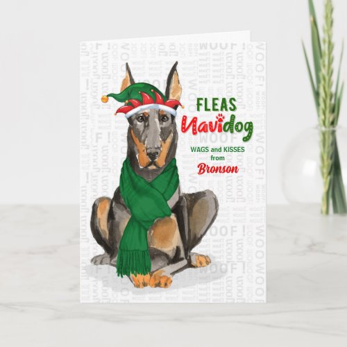 from the Dog Funny Doberman Pinscher Christmas Holiday Card