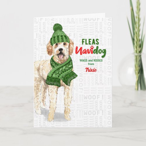 from the Dog Funny Golden Doodle Christmas Holiday Card