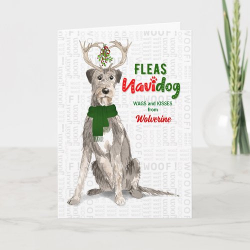 from the Dog Funny Irish Wolfhound Christmas Holiday Card