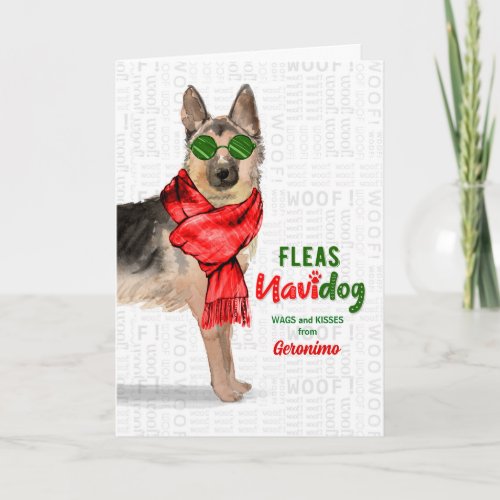 from the Dog German Shepherd Fleas NaviDOG Holiday Card