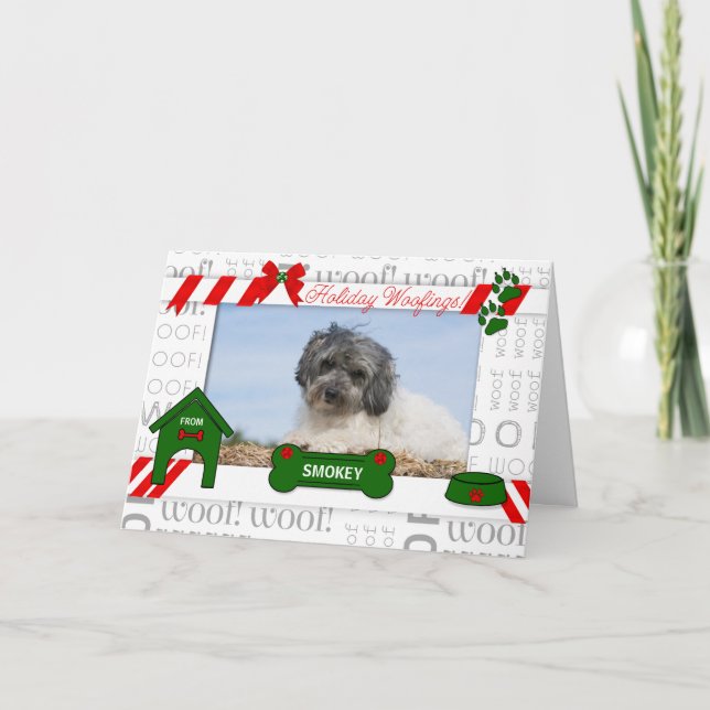 from the Dog Holiday Woofings Pet's Photo Horz (Front)