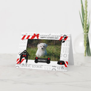 from the Dog Red Father's Day Horz Pet Photo Card