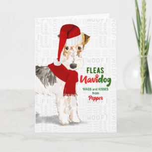 from the Dog Wire Haired Fox Terrier Christmas Holiday Card