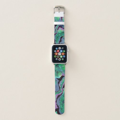 From The Earth_ Emerald Geode Apple Watch Band