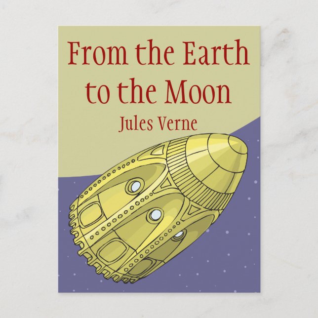 From the Earth to the Moon - Jules Verne Postcard (Front)