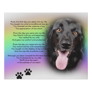 'from The First Day You Came Into My Life' ~ Dog Faux Canvas Print by Fanattic at Zazzle