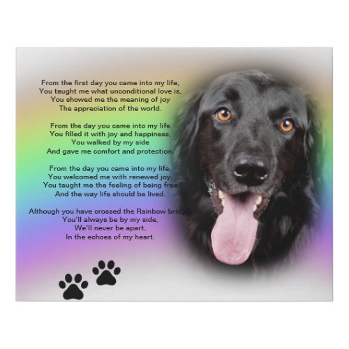 From the first day you came into my life  Dog Faux Canvas Print