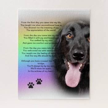 'from The First Day You Came Into My Life' ~ Dog Jigsaw Puzzle by Fanattic at Zazzle