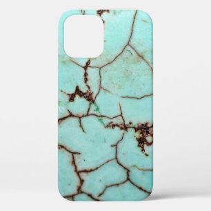 From the Gemstone Series - Turquoise Cracked Case- iPhone 12 Case