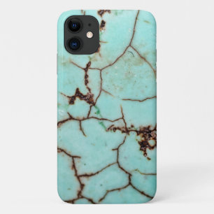 From the Gemstone Series - Turquoise Cracked iPhone 11 Case
