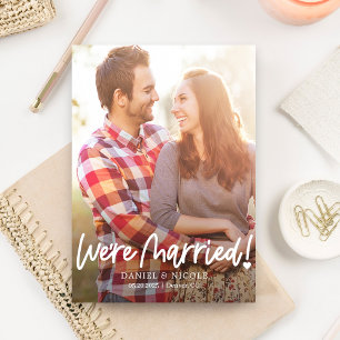 From The Heart Editable Color Wedding Announcement