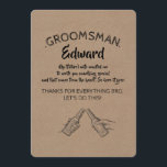 From The Heart - Funny Groomsman Proposal Invitation<br><div class="desc">Original funny groomsman proposal cards.</div>