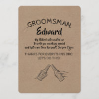 From The Heart - Funny Groomsman Proposal