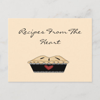From The Heart Pie Recipe Card
