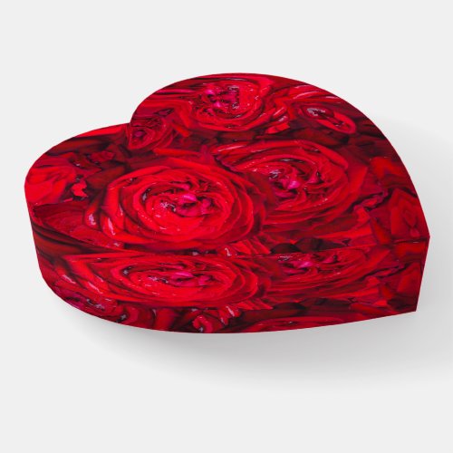 From the heart _ red roses for YOU Paperweight