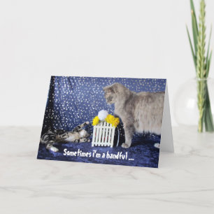 From the Kid or cat who's a handful - Mother's Day Card