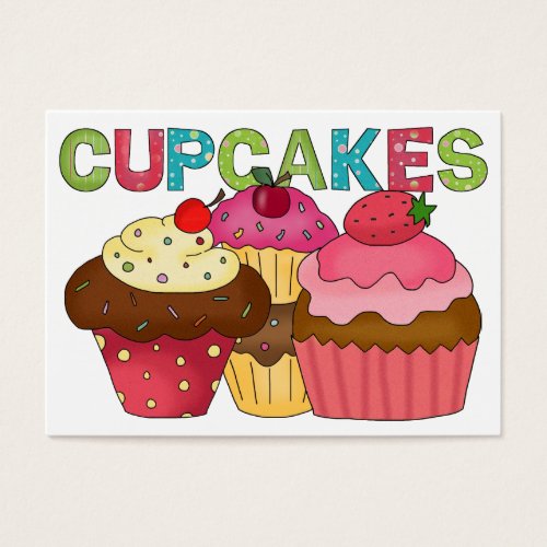 From the Kitchen Card - CUPCAKES - SRF Business Card Templates
