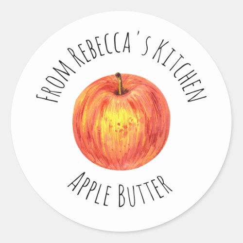 From The Kitchen Of Apple Butter Classic Round   Classic Round Sticker