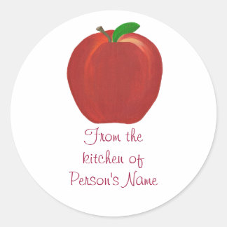 From the kitchen of, Apple Jam Jelly Stickers